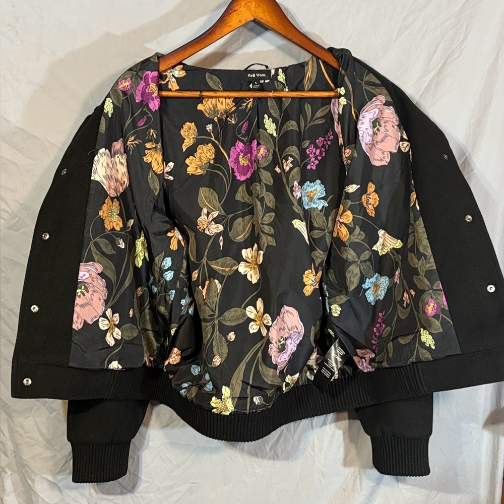 Well Worn Women’s Black Varsity Jacket